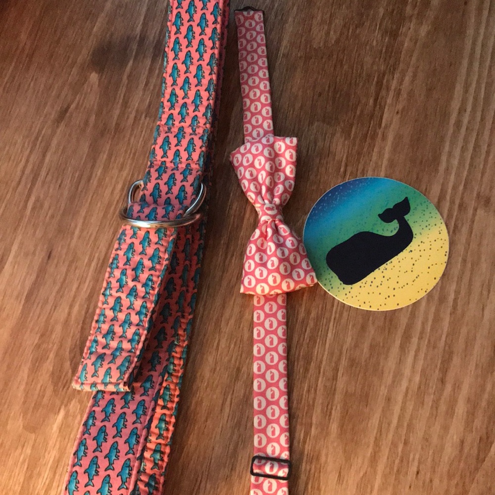 Vineyard vines belt and bow tie
